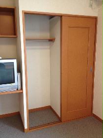 Receipt. Closet with shelves