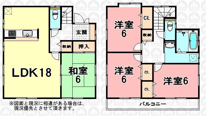 Floor plan. (Building 2), Price 38,800,000 yen, 4LDK, Land area 110.01 sq m , Building area 100.19 sq m