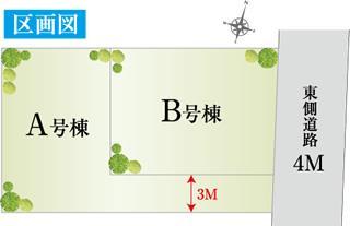 Compartment figure. Carefree child-rearing in a quiet residential area