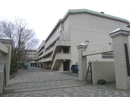 Junior high school. Oma until the tree junior high school 580m