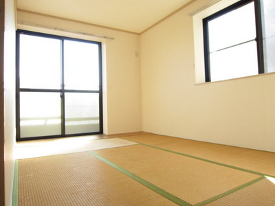 Living and room. Bright Japanese-style room facing the balcony