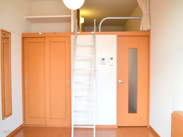 Living and room. Closet and worry who you a lot of luggage in the loft