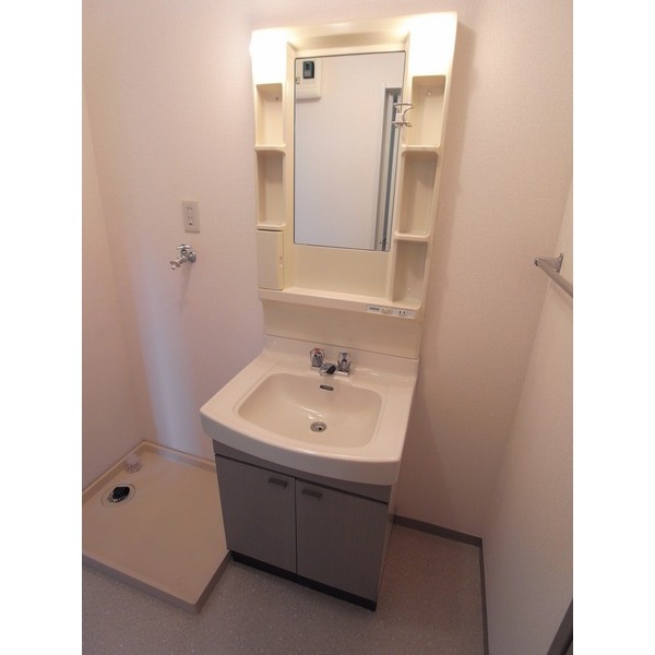 Washroom. Independent wash basin