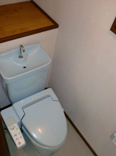 Toilet. Bidet with toilet.