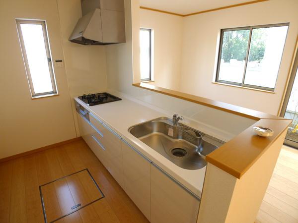 Kitchen. System kitchen Underfloor Storage Tsuto There