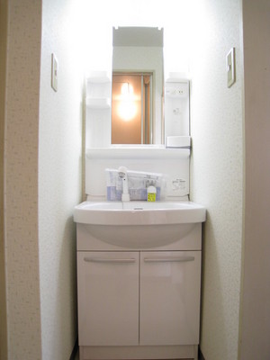 Washroom. Even in a busy morning! Shampoo dresser