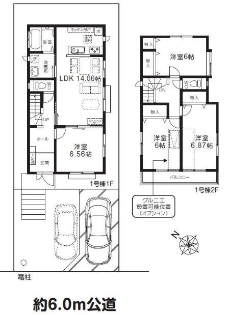 Floor plan. 32,800,000 yen, 4LDK, Land area 107 sq m , Building area 96.88 sq m