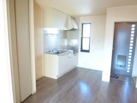 Kitchen. There are also windows in the kitchen