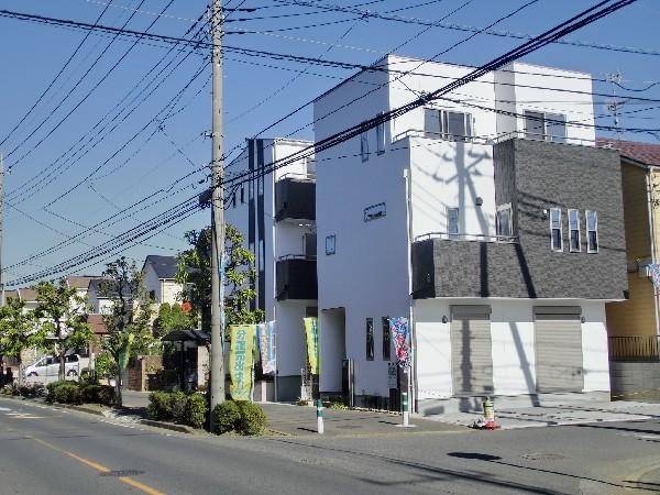Local appearance photo. This modern house facing the southwest corner lot. 