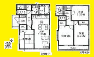Floor plan. 22,900,000 yen, 4LDK, Land area 110 sq m , Building area 86.11 sq m