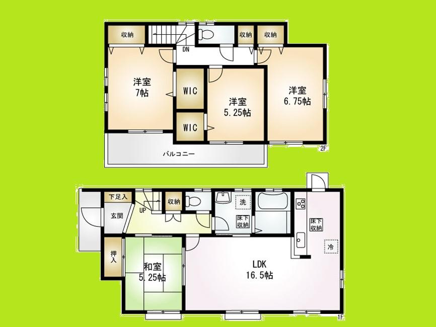 Floor plan. (3), Price 33,900,000 yen, 4LDK, Land area 165.29 sq m , Building area 100.4 sq m