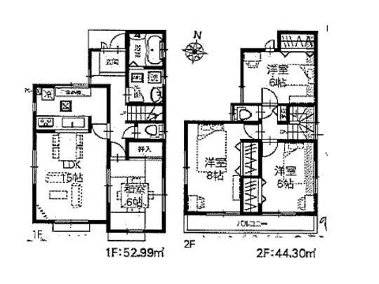 Floor plan. 27,800,000 yen, 4LDK, Land area 121.17 sq m , Building area 97.29 sq m floor plan