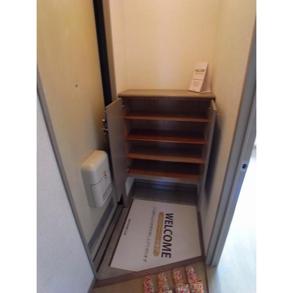 Entrance. Yes shoe box