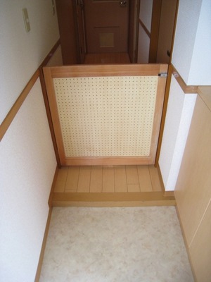 Entrance. There is also a dog so the door