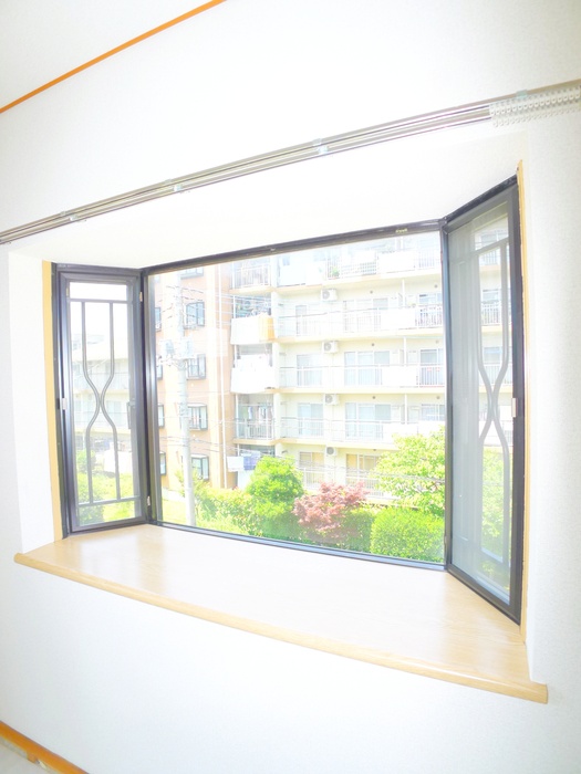 Living and room. bay window