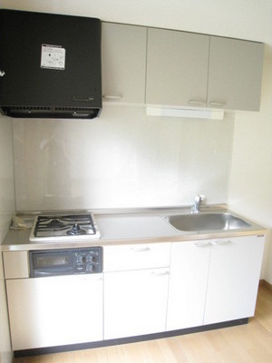 Kitchen. Easy cooking in the two-burner stove with kitchen