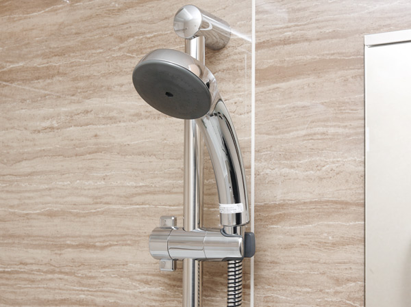 Bathing-wash room. Shower slide bar