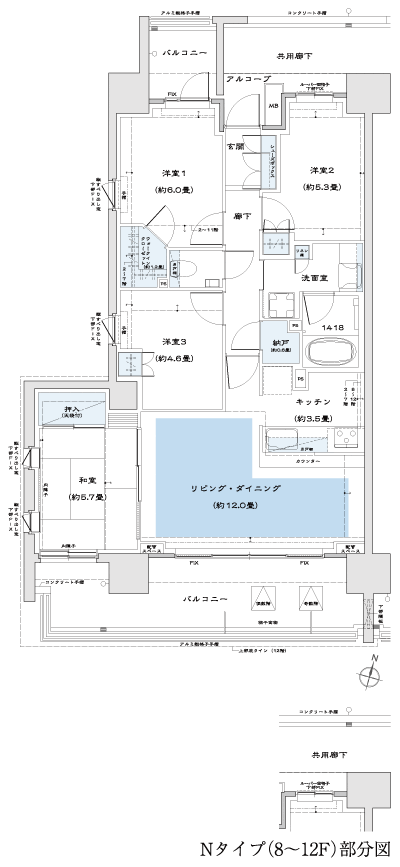 Floor: 4LDK + N + WIC, the occupied area: 82.15 sq m, Price: TBD