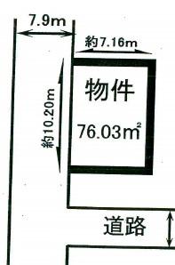 Compartment figure. Land price 24 million yen, Land area 76.03 sq m compartment view