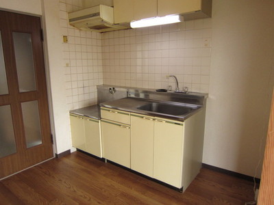 Kitchen. Dishes so put also arranged kitchen refrigerator definitive two-burner stove