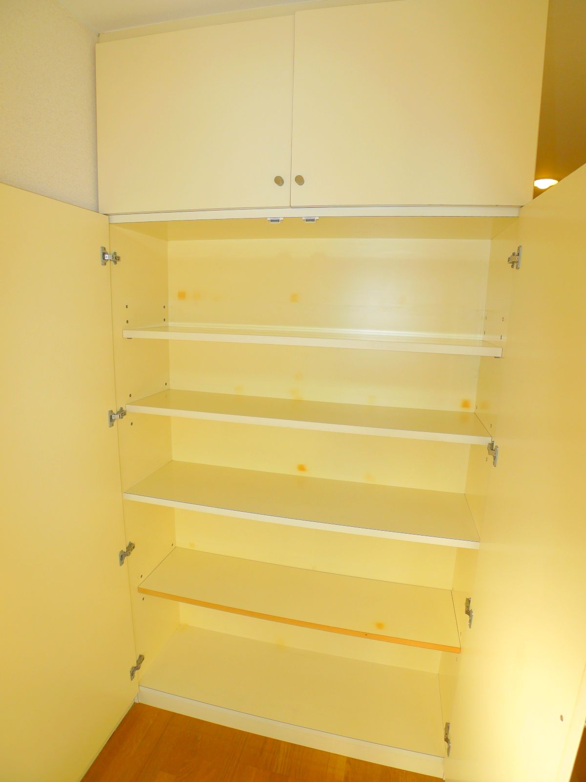 Receipt. Shelved cupboard