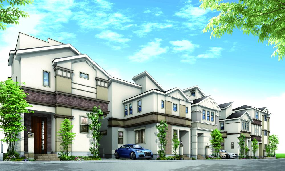 Rendering (appearance). Rendering: actual and different for those that caused draw based on the drawings of the planning stage. Planting shape ・ There is a case where the type or the like is a change, Also the car is not a sale. 