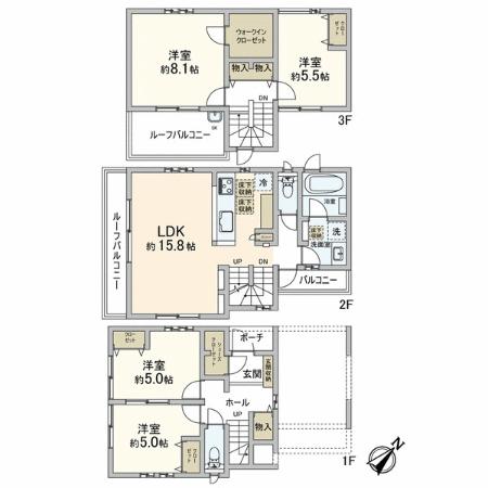 Floor plan. Oyaba until elementary school 260m