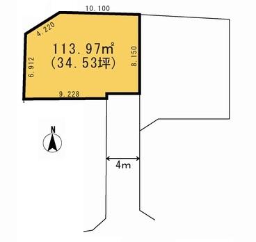 Compartment figure. Land price 31,800,000 yen, If the land area 113.97 sq m drawings and the present situation is different will honor the current state
