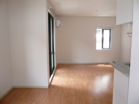 Living and room. Corner room two-sided lighting
