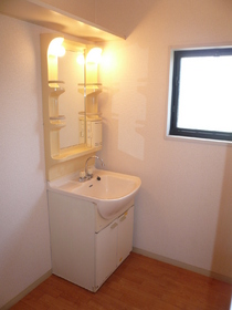 Washroom. Bright dressing room
