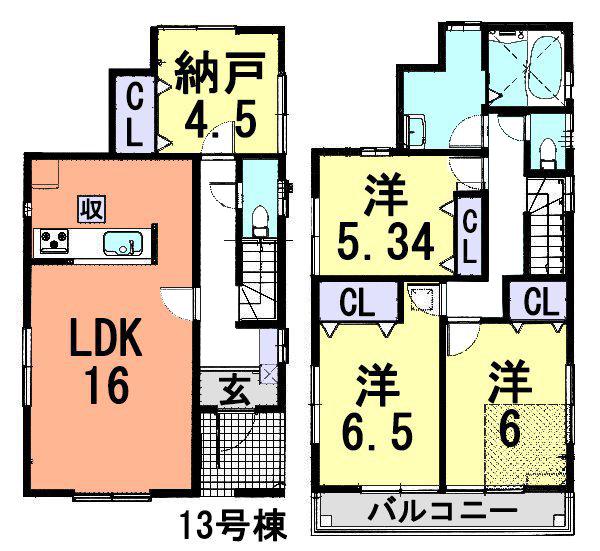 Floor plan. Musashino Line "Kazu Higashiura" station