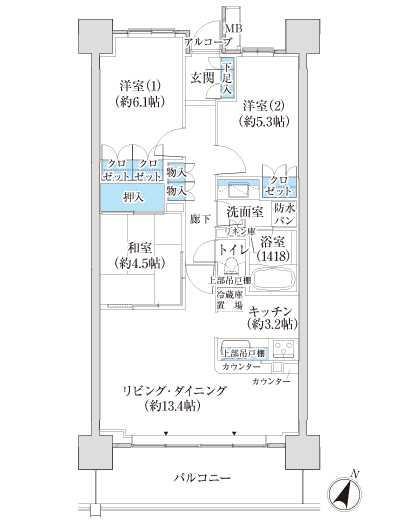 Floor: 3LDK, occupied area: 72.16 sq m, Price: TBD