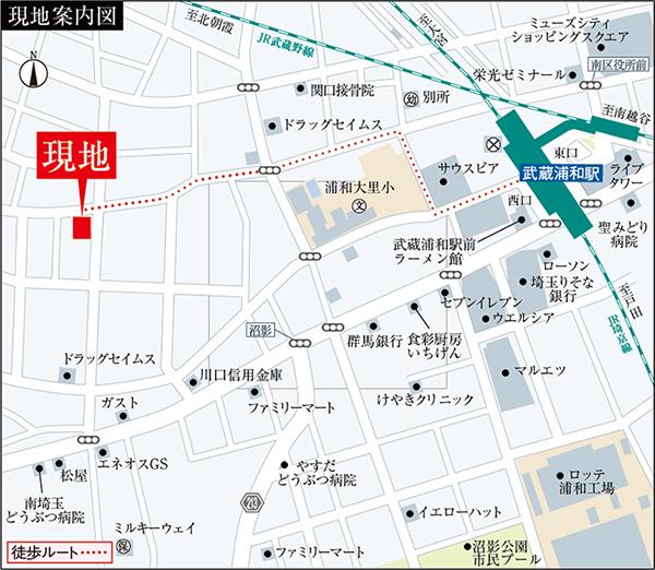 Local guide map. ※ Near the guide map