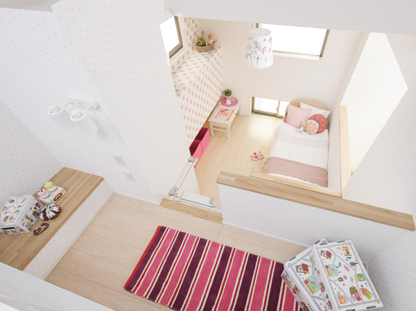 Interior.  [Lofted nursery] Imagination of children ・ Foster creativity.