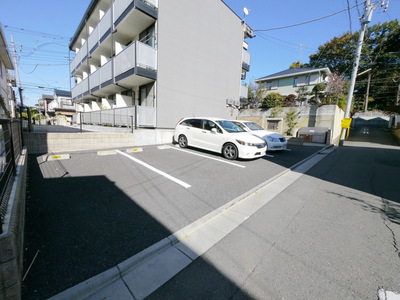 Parking lot. On-site parking