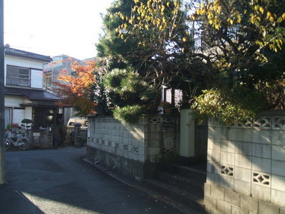 View. A quiet residential area