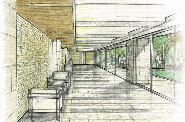 Entrance lounge image illustrations