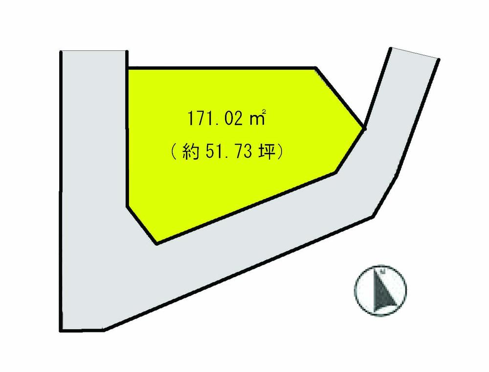 Compartment figure. Land price 30,800,000 yen, Land area 171.02 sq m compartment view
