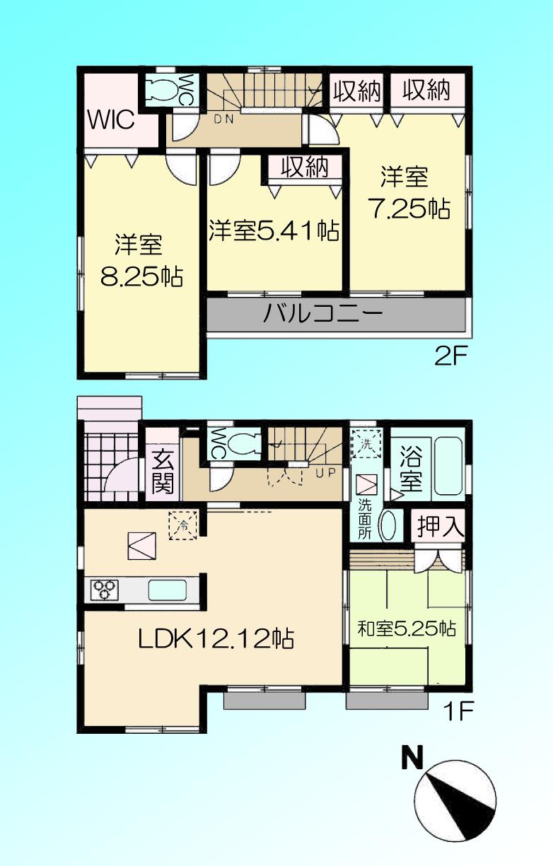 Floor plan. 22,900,000 yen, 4LDK, Land area 112.08 sq m , Building area 99.36 sq m