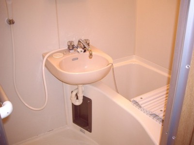 Bath. A clean bathroom