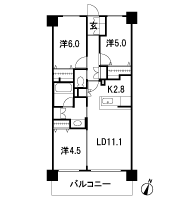 Floor: 3LDK, occupied area: 65.42 sq m, Price: 27.3 million yen, currently on sale