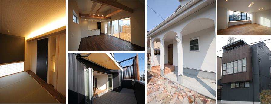 Model house photo. Reference construction cases