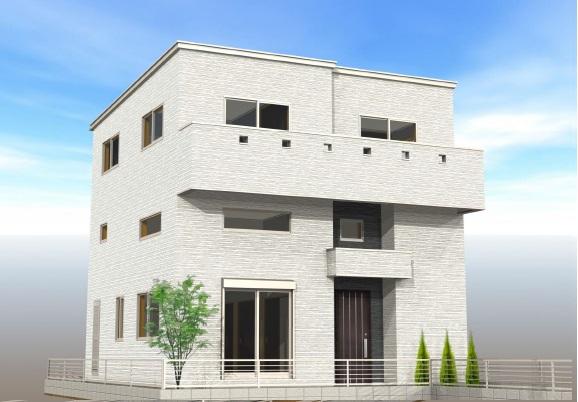 Building plan example (Perth ・ appearance). A compartment 97.16 sq m reference plan