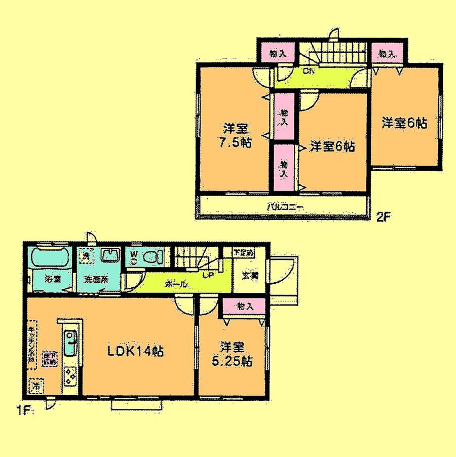 Floor plan. 22 million yen, 4LDK, Land area 110.08 sq m , Building area 93.56 sq m located view in addition to this, It will be provided by the hope of design books, such as layout.