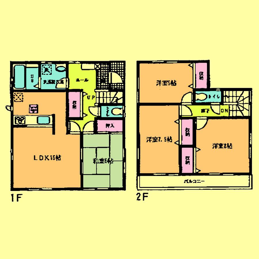 Floor plan. 28,300,000 yen, 4LDK, Land area 140.2 sq m , Building area 105.98 sq m located view in addition to this, It will be provided by the hope of design books, such as layout.