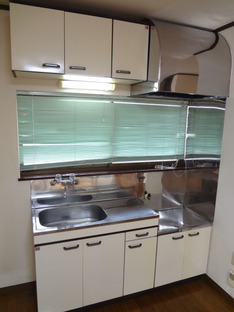 Kitchen. Large kitchen that two-burner stove is put.