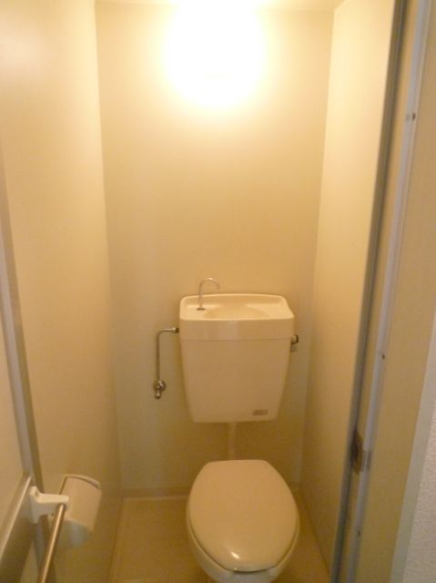 Toilet. Spacious toilet. Bus toilet by is I'm happy