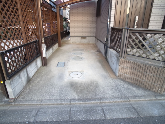 Parking lot. Carport