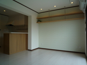 Living and room. Shelf a lot of living