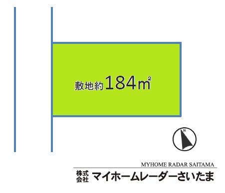 Compartment figure. Land price 16 million yen, Land area 184 sq m site about 55 square meters ☆ No construction conditions land sale ☆ Since the site is wide you can discover a new hobby have in the garden space.  ☆ Since the parking space of contact road frontage also wider you can plan in parallel parking, Your whole family is very happy